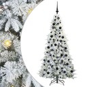  Kunstig sammensatt juletre med 300 LED grønn 180 cm PE og PVC