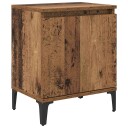  Gammelt tre nattbord Gammelt tre Solid tre metall 40 x 30 x 50 cm