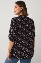Ellos Plus collection Topp med puffermermer Svart