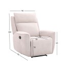 Reclinerlenestol Östvik med manuell mekanisme - beige
