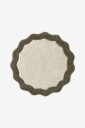 Ellos Home - Badematte Scallop Round - Grønn