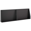 vidaXL Støttemur 2 stk. 60 x 12 x 30 cm Stål Svart