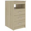 vidaXL Kommode sonoma eik 40x50x76 cm konstruert tre