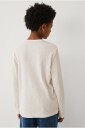 Ellos Collection   Genser med vaffelstruktur   Natur