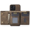 DG Ming M1 2-i-1 lommebok (iPhone 15 Pro Max) Brun
