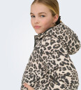 kids ONLY Silver Mink Leo Kogdalia Sht Puffer Aop Jakke Otw Noos 158