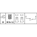 HELLA 6ZF 003 272-011 Bryter, ryggelys