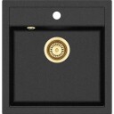 Lavabo Jupiter 50 Kjøkkenvask 510x490 mm, Sort