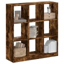  Bokhylle røkt eik 102x32x108 cm konstruert tre