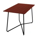 Grythyttan Stålmöbler Bord B25A 120 cm Mørkerød / Svart