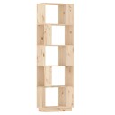 vidaXL Bokhylle/romdeler 51x25x163,5 cm heltre furu