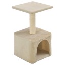 Vidaxl Kloretre Med Klorestolpe I Sisal 55 cm Beige