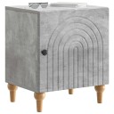  Nattbordskap 2 pcs Betonggrå 43 x 34,5 x 50 cm Konstruert tre