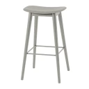 Muuto Fiber bar pallet høy Wood Base   75 cm   Grey/Grey