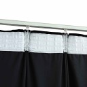 vidaXL Lystette gardiner med kroker 2 stk fløyel svart 140x245 cm