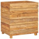 vidaXL Høybed 50x40x55 cm resirkulert teak og stål
