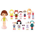 Vilac Chloé's dressing Little wooden magnetic doll to 2800