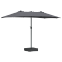  Hageparasol Antrasitt 385 x 209 x 244 cm stoff
