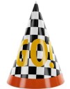 6 stk Go! Racing Partyhatter 13 cm