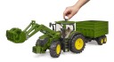 Bruder John Deere 7930 Traktor Med Tilhenger Bruder Traktor Med Frontlaster 3155