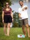 Schildkröt Kastespill m. erteposer Cornhole