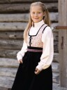 Salto Oline Festdrakt til jente med rosa vest og  hvit skjorte 14 år   164 cm