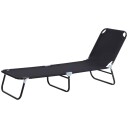 Solseng hage solseng justerbar rygg fluktstol avslapning solseng camping solseng for hage balkong 188 x 56 x 28cm