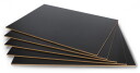 Svart HDF-fiberplate 3 mm, 210×297 mm, 5 stk. – for laserkutting og CNC