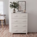 vidaXL Skjenk hvit 79x40x103,5 cm heltre furu