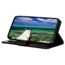 Samsung Galaxy S22 5G Lommebok-deksel med Stativ Svart