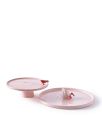 POLSPOTTEN Plate Diving Duck   Pink   L40X W40X H9.5CM