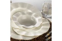 Adine Middagsservise 24 Deler Porselen - Creme/Gull