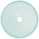 vidaXL Servant herdet glass 30x12 cm frostet