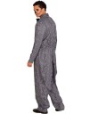Leg Avenue Pinstriped Tux Stripete Svart og Hvit Jumpsuit Kostyme til Herre Medium