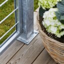 Plus Stålstolpe Varmgalvanisert H960mm 80x80mm