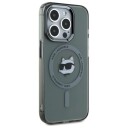 Karl Lagerfeld Mobildeksel iPhone 15 Pro Max Hardcase Choupette Head Med MagSafe Svart