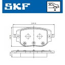 Bremseklosser SKF VKBP 91412