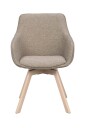Rowico Home Alison karmstol Mörkbeige/vitpigmenterad Beige