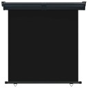 vidaXL Sidemarkise for balkong 160x250 cm svart