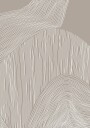 Abstract Organic Lines Plakat Plakat / 50x70cm