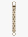 BIBS Studio Pacifier Clip Loop Polka Mega Vanilla Dark Oak