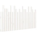  Veggmontert sengegavl hvit 140x3x80 cm heltre furu