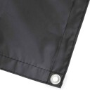 vidaXL Balkong privat skjerm 150 x 300 cm Stoff med PU belegg Svart