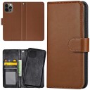 Generic Iphone 12 Pro Max - Lommebok Deksel Brun