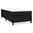 vidaXL Sengeramme boksfjær svart 90x190 cm 3FT Single stoff