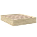  Sengeramme sonoma eik 150x200 cm konstruert tre 8721102616471