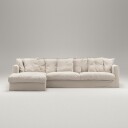 Decotique Le Grand Air 3 Seter Sofa Bomull Divan Venstre Beige