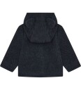 Huttelihut Cardigan   Ullfleece   Navy Melert m. Ører   Huttelihut   4 år (104)   Cardigan   Marineblå