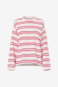 Pieces Topp Pcmila LS Loose Tee Jrs BC Rosa