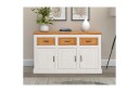Skjenk Selma 145x38x87 cm, Hvit/Beis/Voks - 145x38x87 cm, Hvit/Beis/Voks